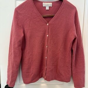 Women's Pink Cardigan Sweater